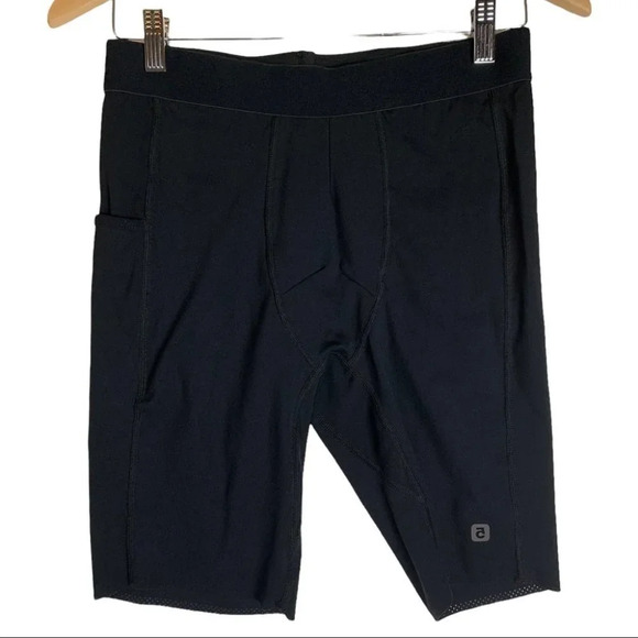 i.five  by Simons Black Bike Athletic Shorts Base Layer Pockets Size Medium - Picture 1 of 7